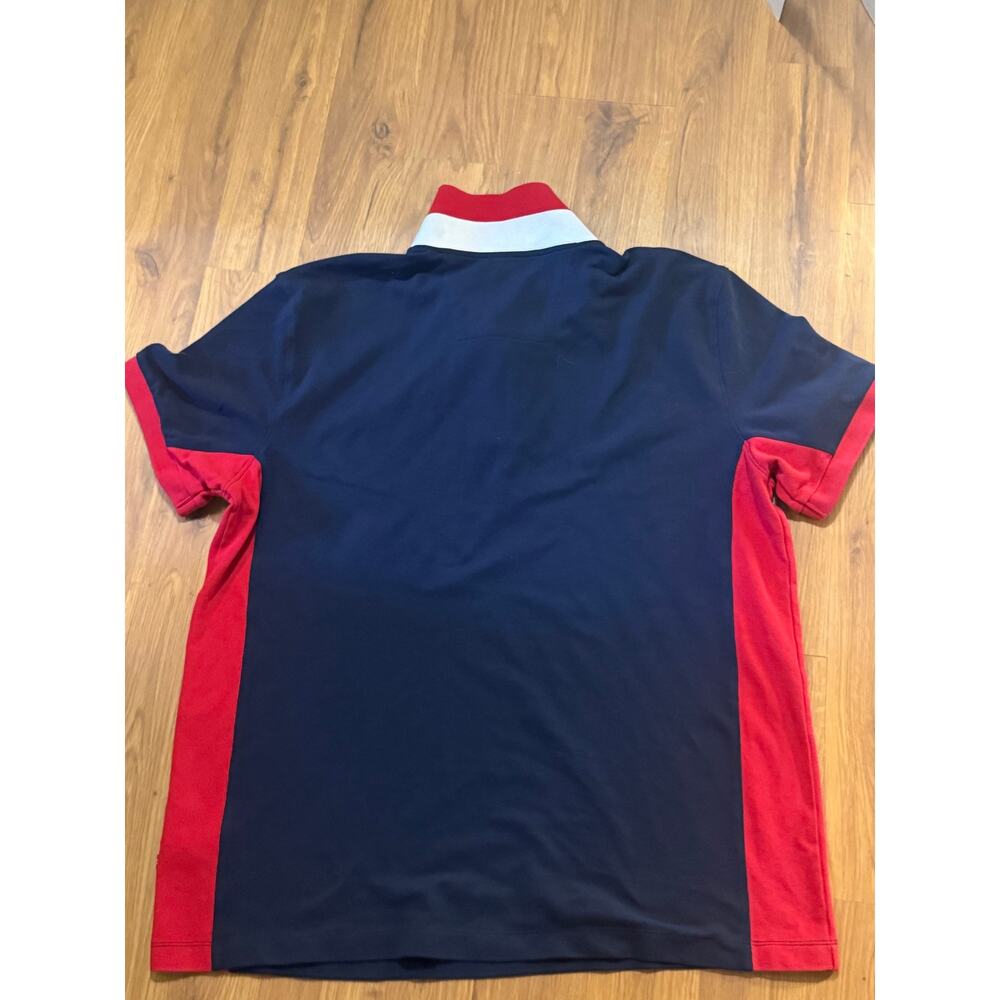 Nautica Navy Blue & Red Colorblock Polo Shirt Size XL - Picture 4 of 4